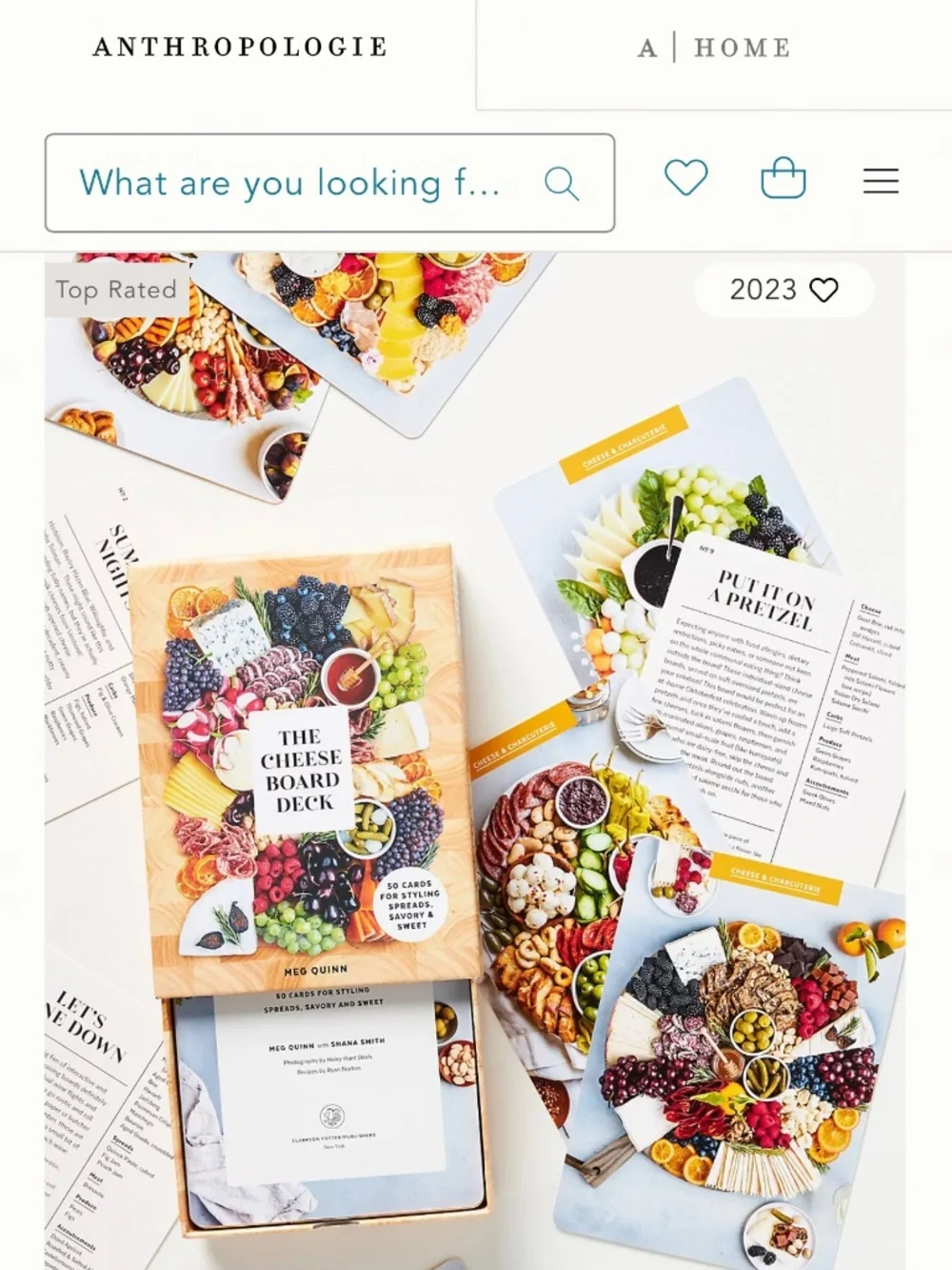 The Cheese Board Deck: 50 Cards For Styling Spreads, Savory, and Sweet